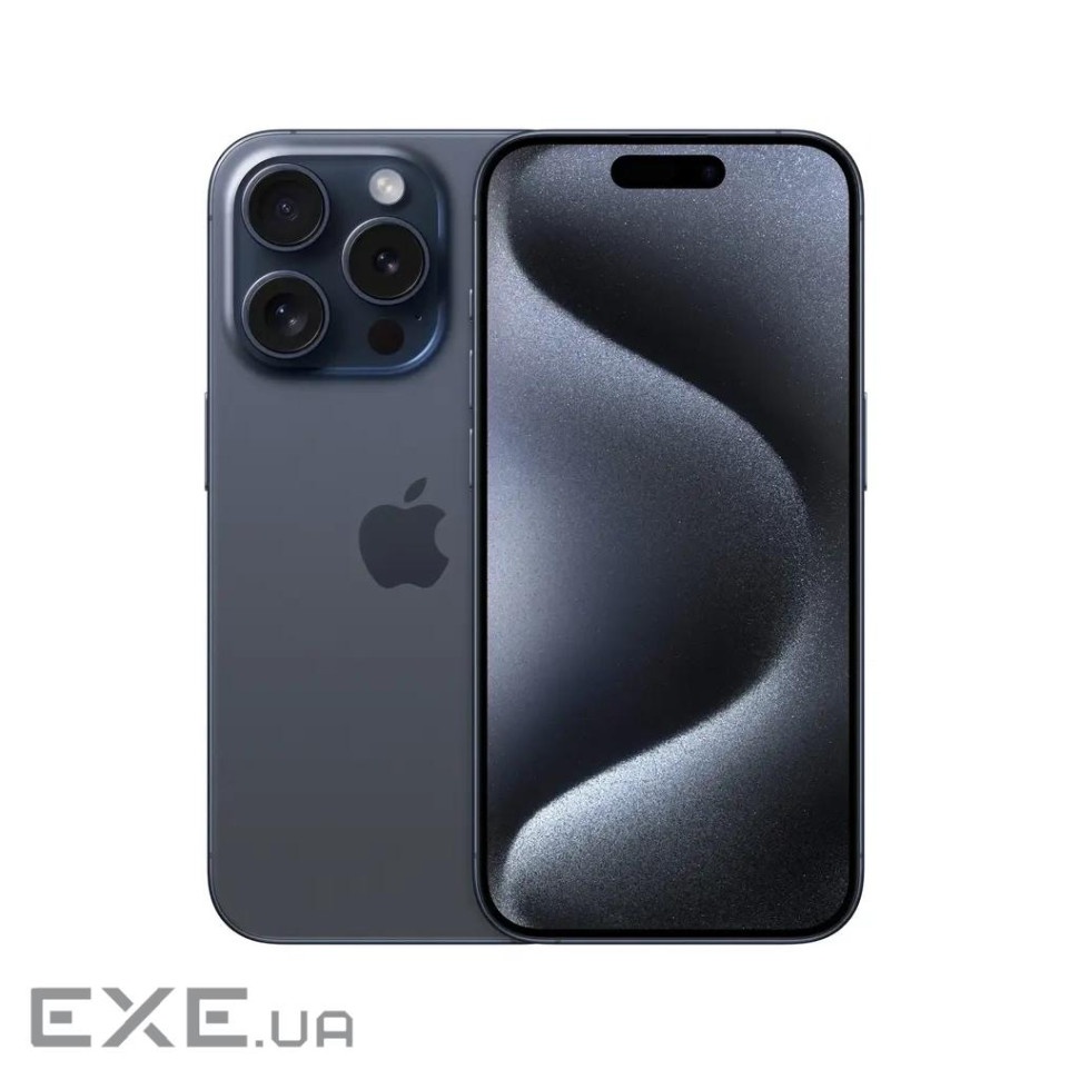 Мобільний телефон Apple iPhone 15 Pro 256Gb Blue Titanium (Grade A) USED (iP15Pr25BuT_A)