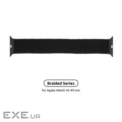Ремінець Armorstandart Braided Solo Loop для Apple Watch 42mm/44mm/45mm/49mm Charcoal Size (ARM58074)