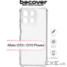 Чохол до мобільного телефона BeCover Anti-Shock Motorola Moto G15 / G15 Power Clear (713471)