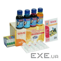 Комплект перезаправних картриджів WWM Epson XP313/413/306/406 +чрнELECTRA (RC.T17NU)