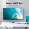 Кабель мультимедійний HDMI M to HDMI F 2.0m 4K60Hz black Vention (VAA-B06-B200)