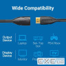 Кабель мультимедійний HDMI M to HDMI F 2.0m 4K60Hz black Vention (VAA-B06-B200)