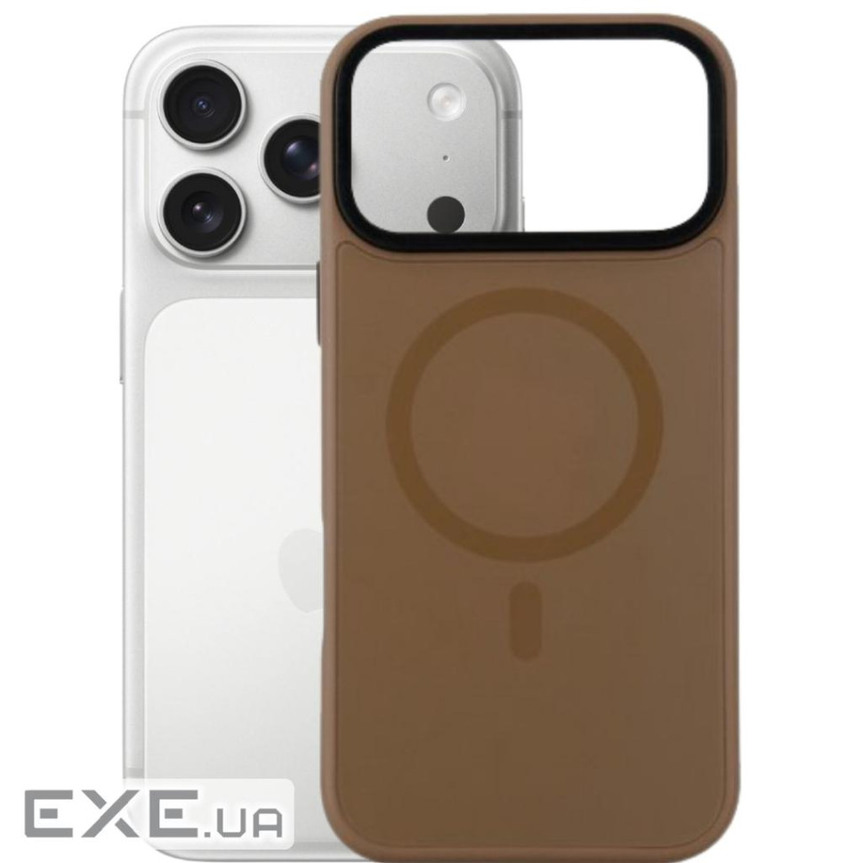 Чохол до мобільного телефона BeCover FIBRA ArcLine MagSafe Apple iPhone 17 Pro Brown (715383)