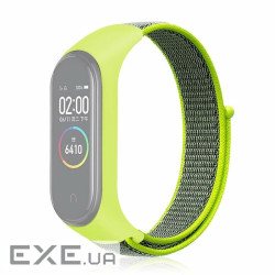 Ремінець BeCover Nylon Style для Xiaomi Mi Smart Band 7 Lime-Gray (707664)
