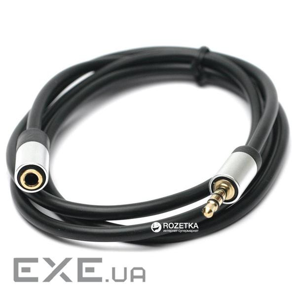 Кабель мультимедійний 3.5mm M to 3.5mm F 1.0m PowerPlant (KD00AS1264)