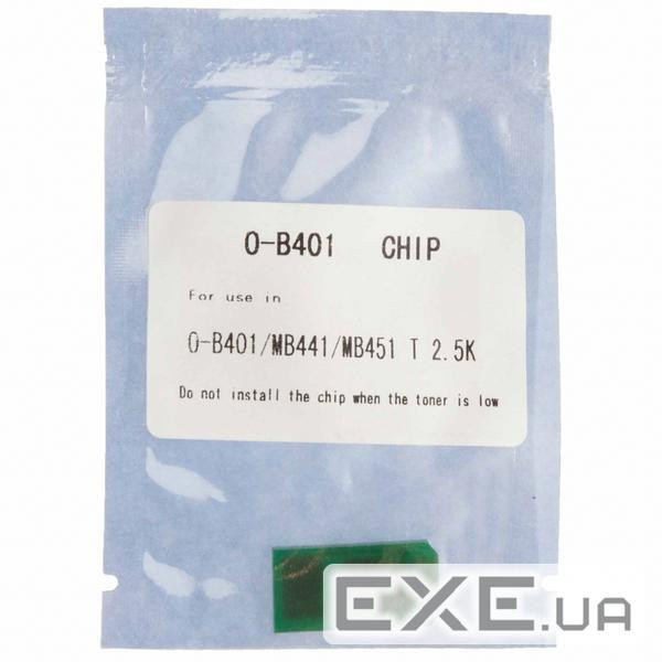 Чип для картриджа OKI B401/MB441/MB451 2.5К Black WWM (JYD-OKIB401T)