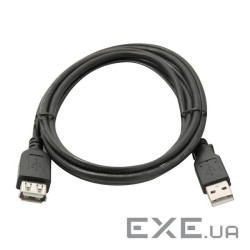 Подовжувач USB 2.0 AM / AF, 0,8m, чорний, Пакет Q500 (YT-AM/AF-0.8B)