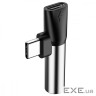 Перехідник USB-C M to USB-C F + 3.5mm F black Baseus (CATL41-01)