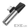Перехідник USB-C M to USB-C F + 3.5mm F black Baseus (CATL41-01)