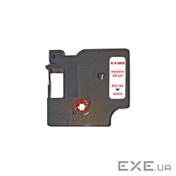 Стрічка для принтера етикеток UKRMARK RL-D-40913P-BK/WT, аналог DYMO S0720680, 9мм х 7м . (CD40913P)
