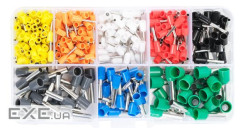 Набір клем / наконечників 400шт(E0506y-100.E0508o-100.E2512b-25,E1008r-50,E1510bl-25,E401 (YT-39500) (E0506y-100.E0508o-