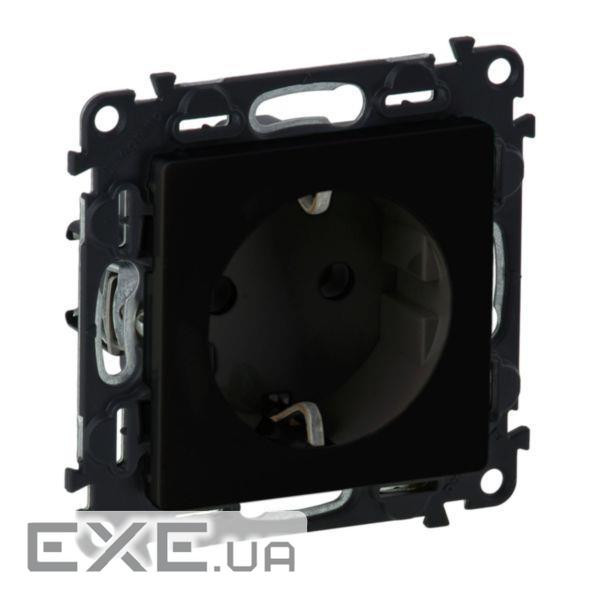 Розетка 2К+З Schuko Legrand Valena Life, 16А, 250V, зі шторками, автоматичні клеми, матовий (756320)