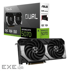 Відеокарта ASUS Dual GeForce RTX 5070 12GB GDDR7 OC Edition (DUAL-RTX5070-O12G)