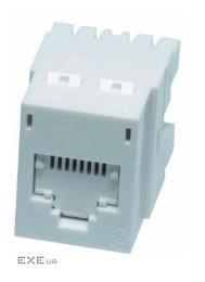 Модуль Data Gate+ 1xRJ45 (WE8W), UTP, 568A/ B, PowerCat 6, белый (KSJ-00018-02)