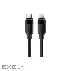 Дата кабель USB 2.0 AM to Lightning 2.0m 30W TPU black Acefast (6974316286288)