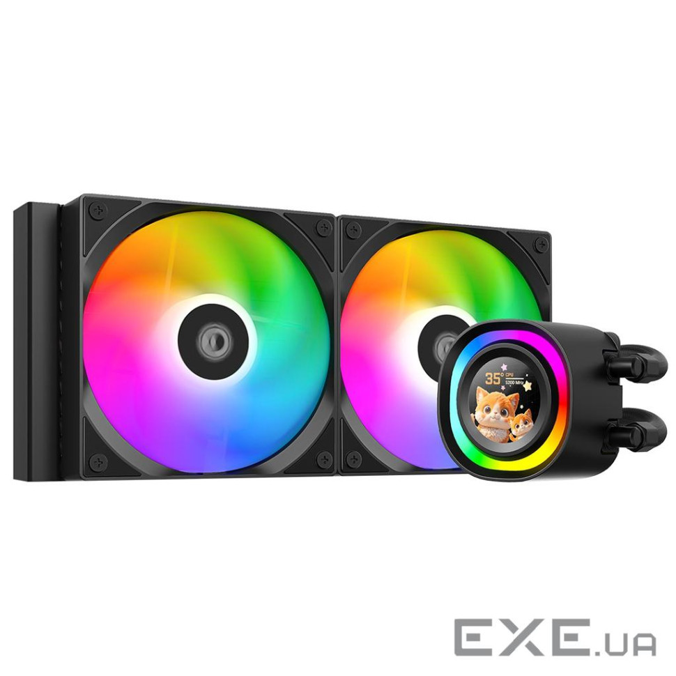 Система водяного охлаждения ID-Cooling FX240 LCD, Intel: 1851/1700/1200/1151/1150/1155/1156, AMD: АМ