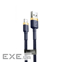 Дата кабель USB 2.0 AM to Lightning 1.0m 2.4A Cafule Blue-Gold Baseus (CALKLF-BV3)