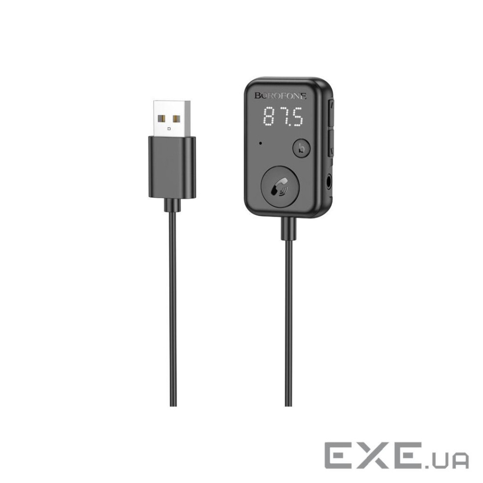 FM модулятор BOROFONE BC49, Black, Box (Borofone BC49Black, Box)