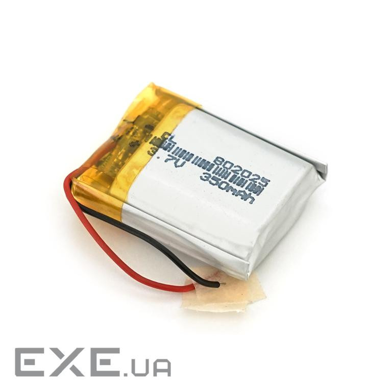 Літій-полімерний акумулятор 8*20*25mm (Li-ion 3.7В 350мА&middot,год) (802025) ) (802025)