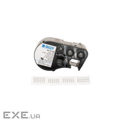 Стрічка для принтера етикеток Brady M-131-499, вирубні, 25.40&times;12.70 mm, 180 шт, black on wh (143350)