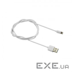 Дата кабель USB 2.0 AM to Lightning 1.0m MFI Canyon (CNS-MFICAB01W)