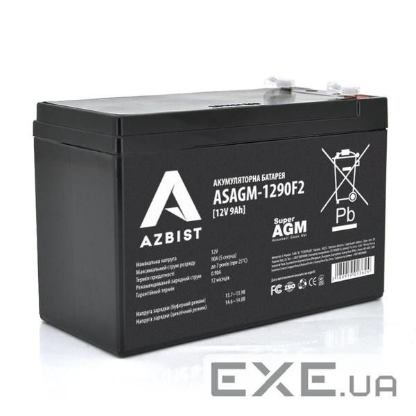 Батарея до ДБЖ AZBIST 12V 9Ah Super AGM (ASAGM-1290F2)