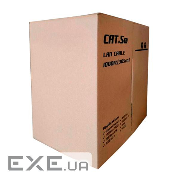 Кабель КПВ 4х2х0, 50 (UTP-cat.5E), UPLINK, ( CCA), для внутрішніх робіт, 305м, Box (UPLINK / ID305) , Box (UPLINK / ID30