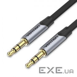 Кабель VENTION mini-jack 3.5 мм 1м Black (BAPHF)