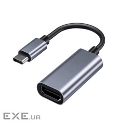 Перехідник USB-C to HDMI F USB 3.0 4K60Hz dark gray Dynamode (DM-AD-USB-C-HDMI)
