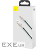 Кабель BASEUS Cafule Metal Data Cable USB for Lightning 2м Green (CALJK-B06)