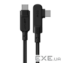 Кабель ACEFAST C5-03 USB-C to USB-C 100W right angled aluminum alloy Black (AFC5-03B)