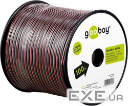 Кабель Goobay аудіо в бухті FreeEnd Audio, 100m 2x1.00mm Red/Black Cu (75.05.6706-3)