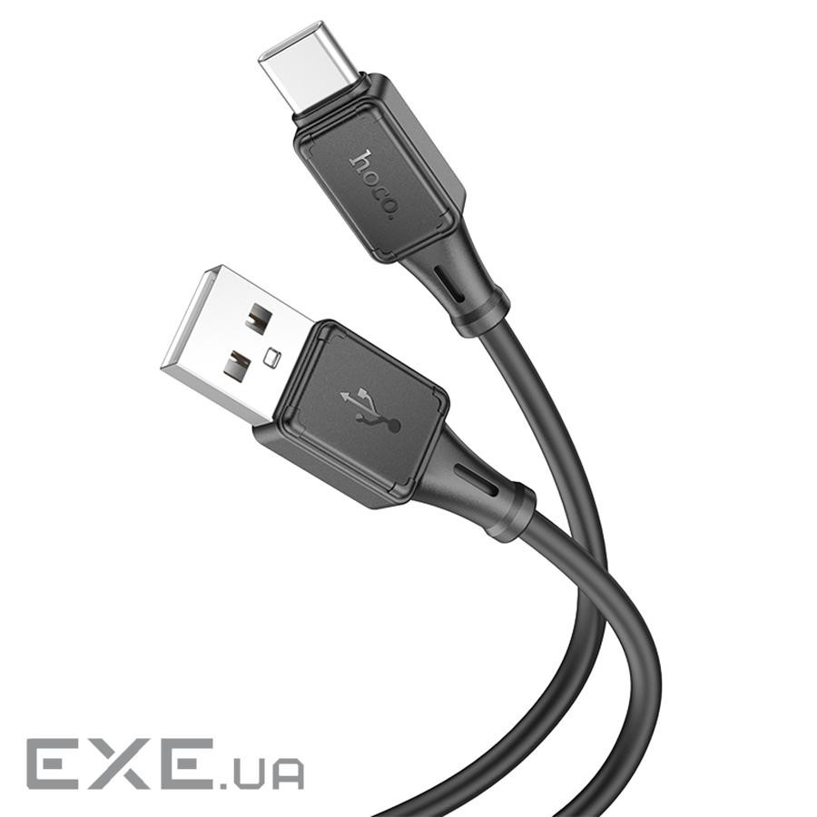 Кабель Hoco X101 Silicone, Type-C-USB, 3А, довжина 1м, Black, BOX (Hoco X101TB)
