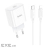 Зарядний пристрій HOCO C76A Pro Majestic USB-C PD30W + cable USB-C to Lightning White (6942007616317)