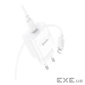 Зарядний пристрій HOCO C76A Pro Majestic USB-C PD30W + cable USB-C to Lightning White (6942007616317)