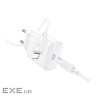 Зарядний пристрій HOCO C76A Pro Majestic USB-C PD30W + cable USB-C to Lightning White (6942007616317)