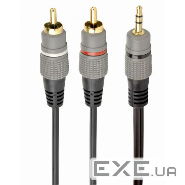 Кабель мультимедійний 3.5mm M to 2xRCA M 1.5m Cablexpert (CCA-352-1.5M)