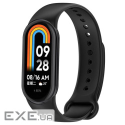 Силіконовий ремінець BeCover для Xiaomi Mi Smart Band 8 Black (709376)