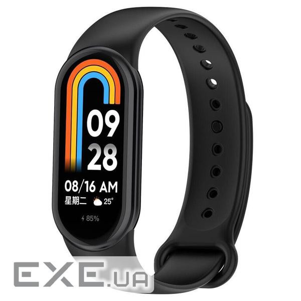 Силіконовий ремінець BeCover для Xiaomi Mi Smart Band 8 Black (709376)