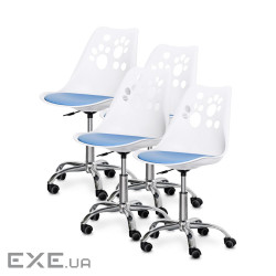 Дитяче крісло Evo-kids Indigo 4 шт White / Blue (H-232 W/BL- X4)