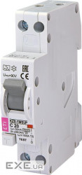 Дифференційний автоматичний вимикач ETI KZS-1M SUP C 20 / 0,03 тип A (6kA) (верхнє з"єднан (2175725) (2175725)