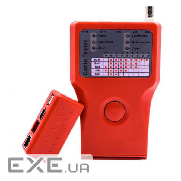 Тестер кабельний 5 в 1 -> RJ-45/RJ-11/BNC/USB/1394 Merlion (KTRJUSB)