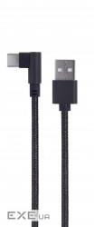 Дата кабель USB 2.0 AM to USB-C 0.2m corner Cablexpert (CC-USB2-AMCML-0.2M)