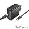 Мережевий зарядний пристрій HOCO CS27A Supply PD67W (3C1A) charger set (C to C)(EU) (6942007639842)