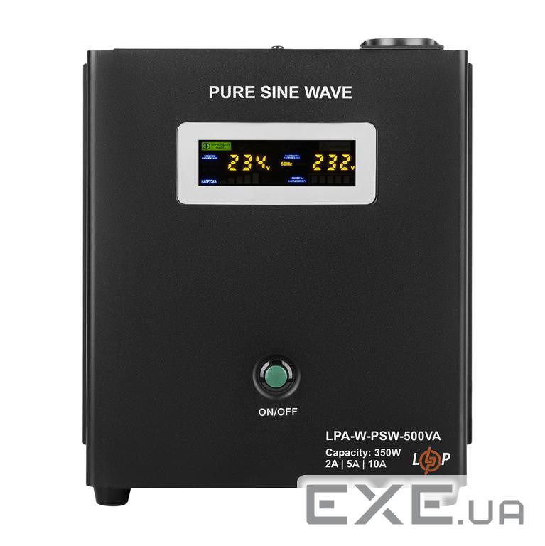 Джерело безперебійного живлення LogicPower LPA-W - PSW-500VA, 2A/5А/10А (7145)