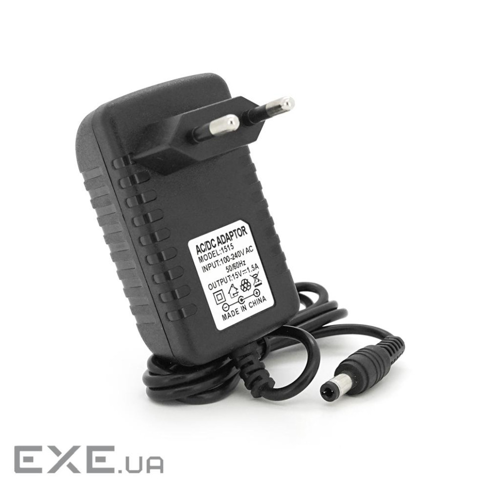 Імпульсний блок живлення YM-1515 15V 1.5А штекер 5.5 / 2.5 довжина 0,9 м (YM-1515 0,9 м)