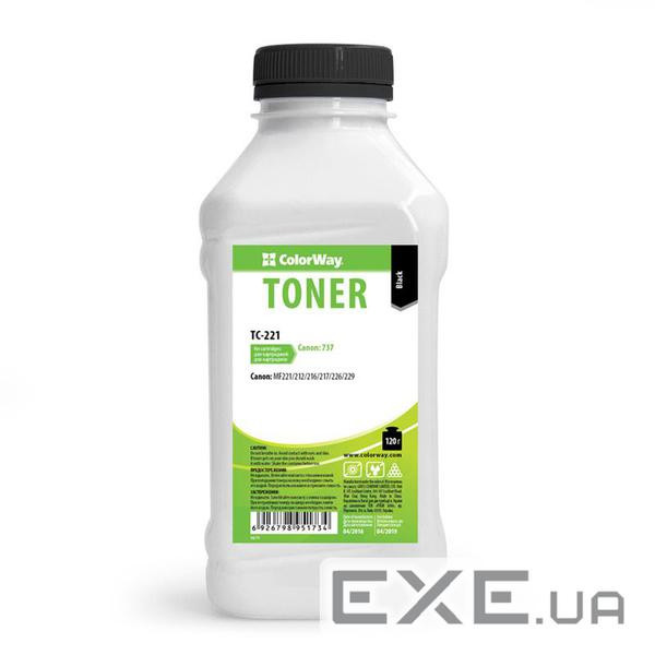 Тонер Canon 737, для MF221/212 (120g) ColorWay (TC-221)