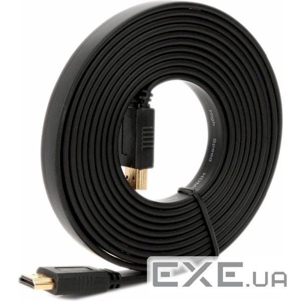 Кабель MERLION HDMI 5м Black (YT-HDMI(M) (M)SLIM-5.0M) (YT-HDMI(M)/(M)SLIM-5.0m)