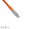 Дата кабель USB-C + USB A to USB-C 1.0m Double-Sleeved Geek orange Keychron (CAB22_ (CAB22 KEYCHRON)