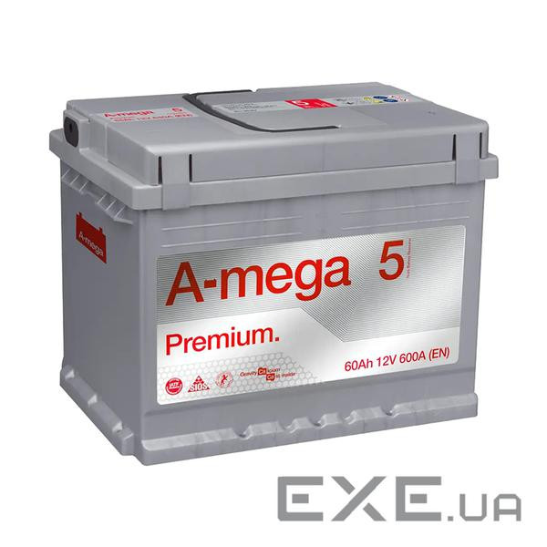 Акумулятор авто Мегатекс A-mega Premium (M5) 6СТ-60-А3 (прав) ТХП 600 (25333)